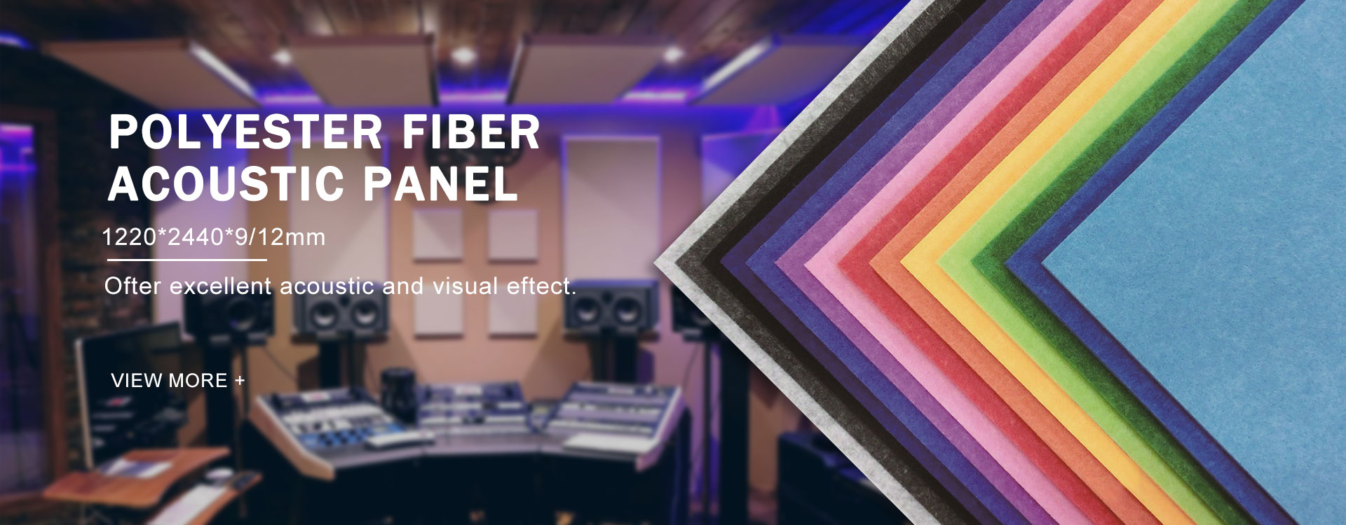 9mm 100% Polyester Fiber PET Acoustic Panel