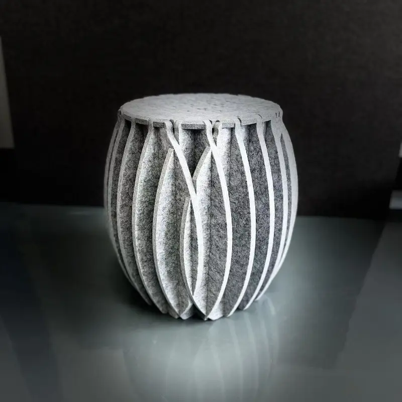 Felt Acoustic Stool para sa Open Space para Bawasan ang Ingay at Echo